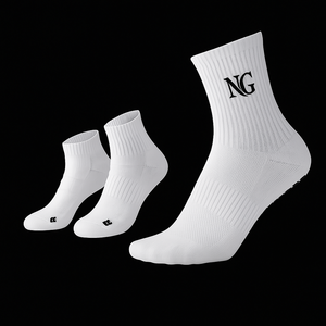 Pack Mix Chaussettes Courtes + Mi-Longues Antidérapantes NoGlide (Blanc ou Noir)