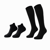Pack Mix Chaussettes Courtes + Longues Antidérapantes NoGlide (Blanc ou Noir)