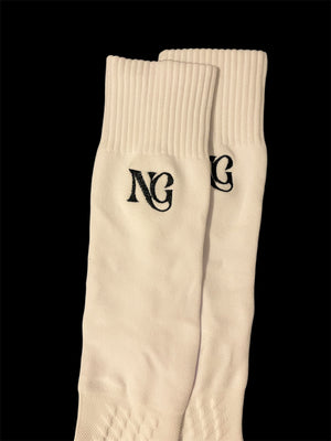 Chaussettes longues antidérapantes de foot – NoGlide Pro